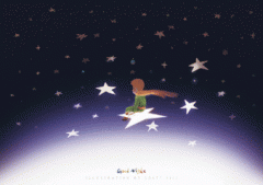 右手中发亮的星